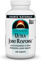 Source Naturals Ultra Joint Response, Glucosamina y MSM, 180 Comprimidos