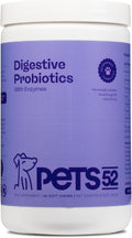 Pets 52 - Probióticos para Perros con Enzimas Digestivas - Apoya la Flora Intestinal, Refuerza el Sistema Inmunológico, Fórmula de Fuerza Veterinaria