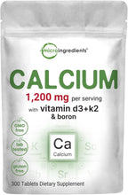 Calcio 1.200 mg con Vitamina D3 y K2, 300 Comprimidos