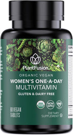 PlantFusion Multivitamínico Orgánico para Mujeres con Hierro - 30 Comprimidos Veganos