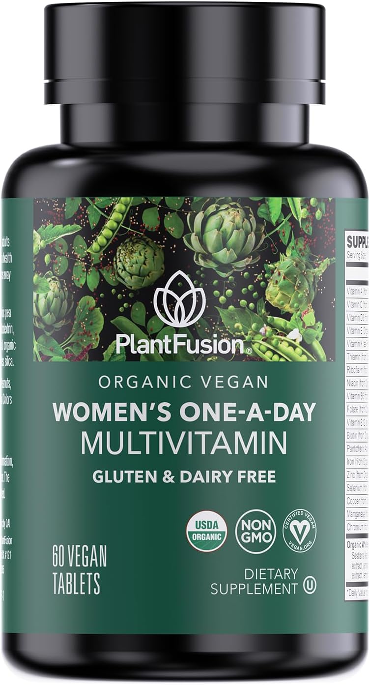 PlantFusion Multivitamínico Orgánico para Mujeres con Hierro - 60 Comprimidos
