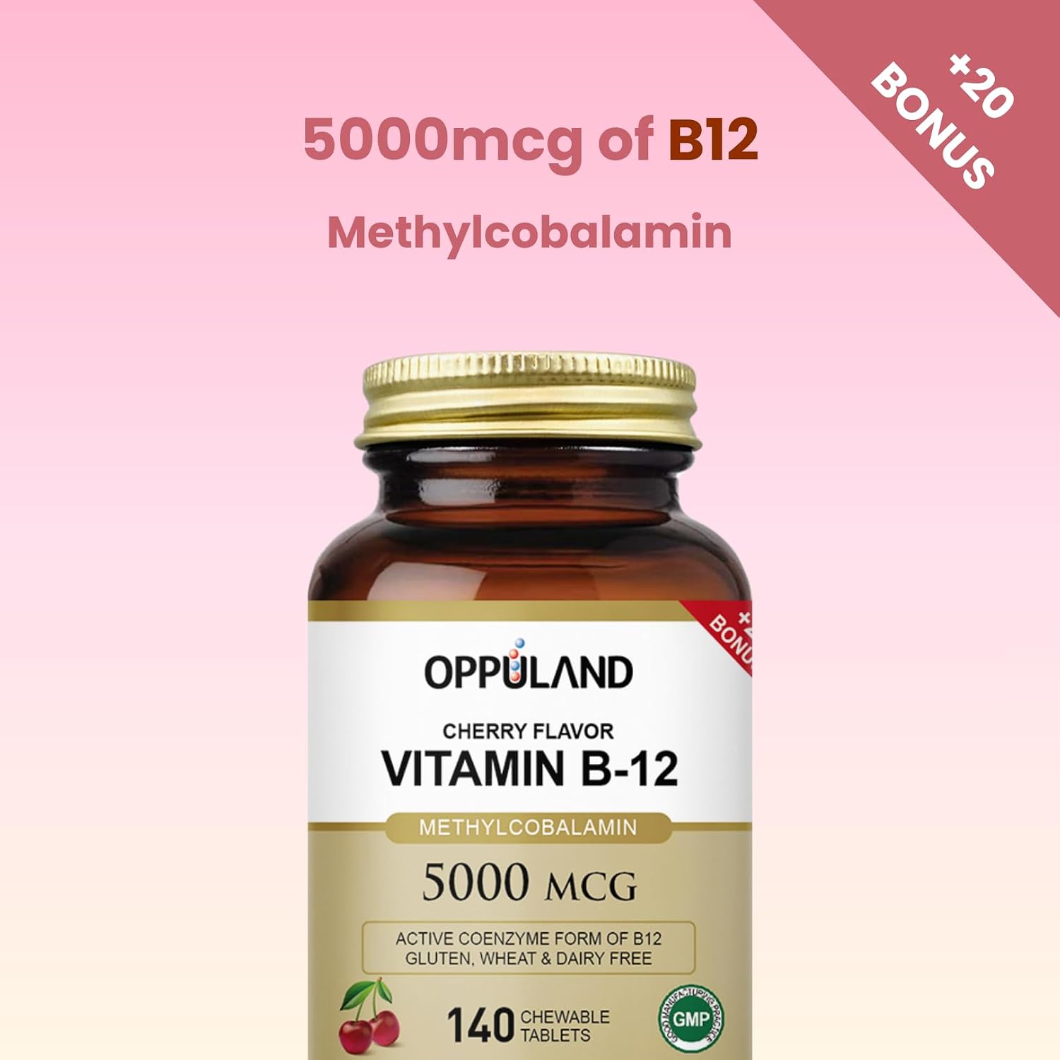 Metil B-12 5000mcg con Folato - Vitamina B12 Metilcobalamina Sublingual - Apoyo Energético y Cerebral - 140 Comprimidos Veganos