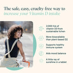 Vitamina D3 2000 IU Vegana - Comprimibles de Liquen - Ora Organic