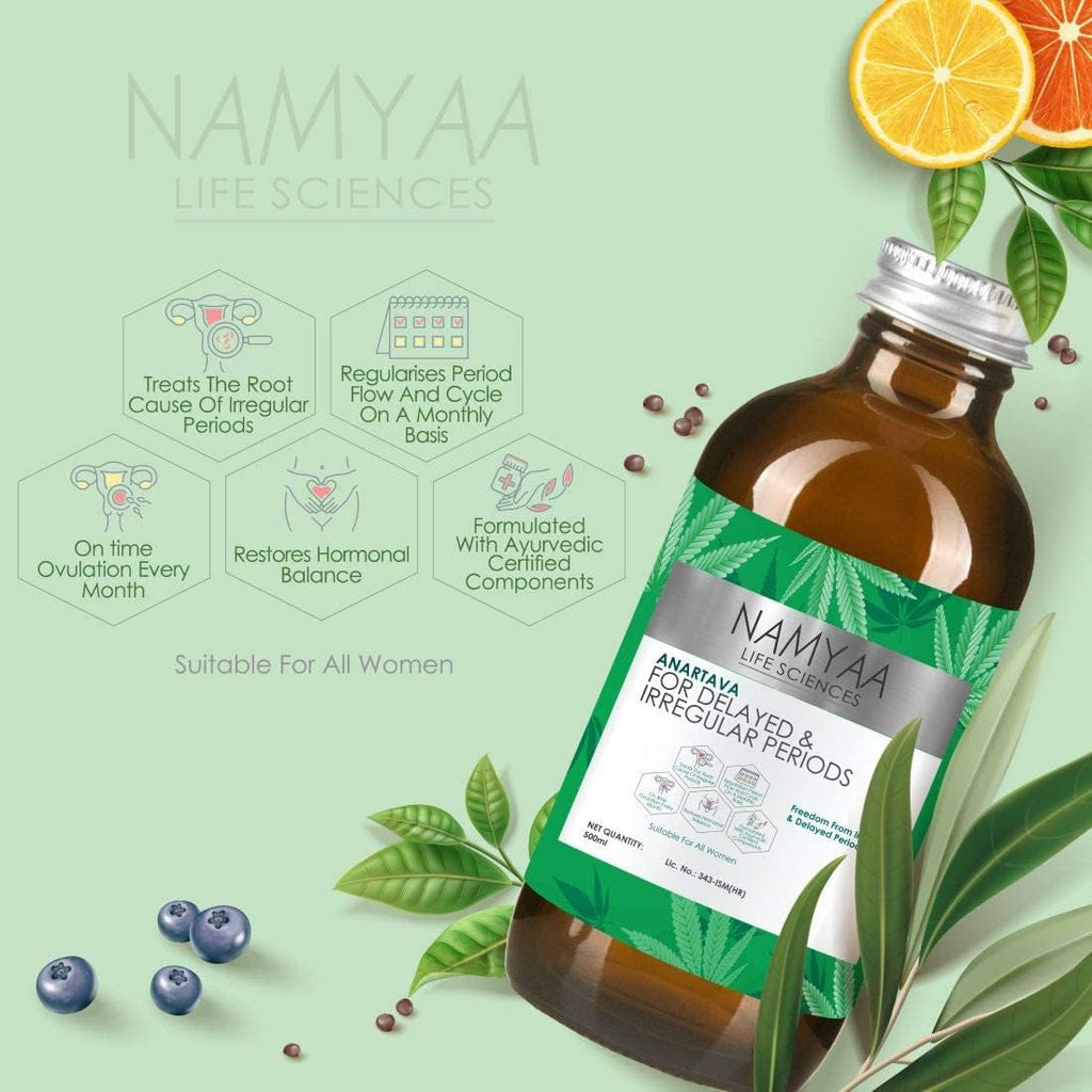 AZAZ Namyaa Anartava – Fórmula ayurvédica para el ciclo menstrual – 500 ml