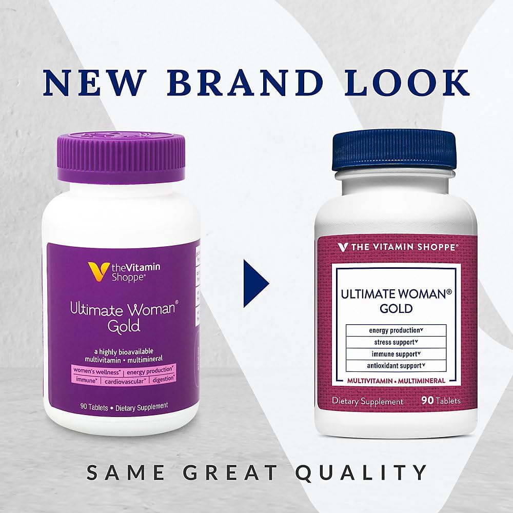 Ultimate Woman's Gold Multivitamin con Hierro, Vitaminas B y D3 - 90 Comprimidos