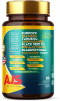 AJS Sea Moss Capsules 3200mg con Shilajit, Ashwagandha y Hierbas - 90 Cápsulas