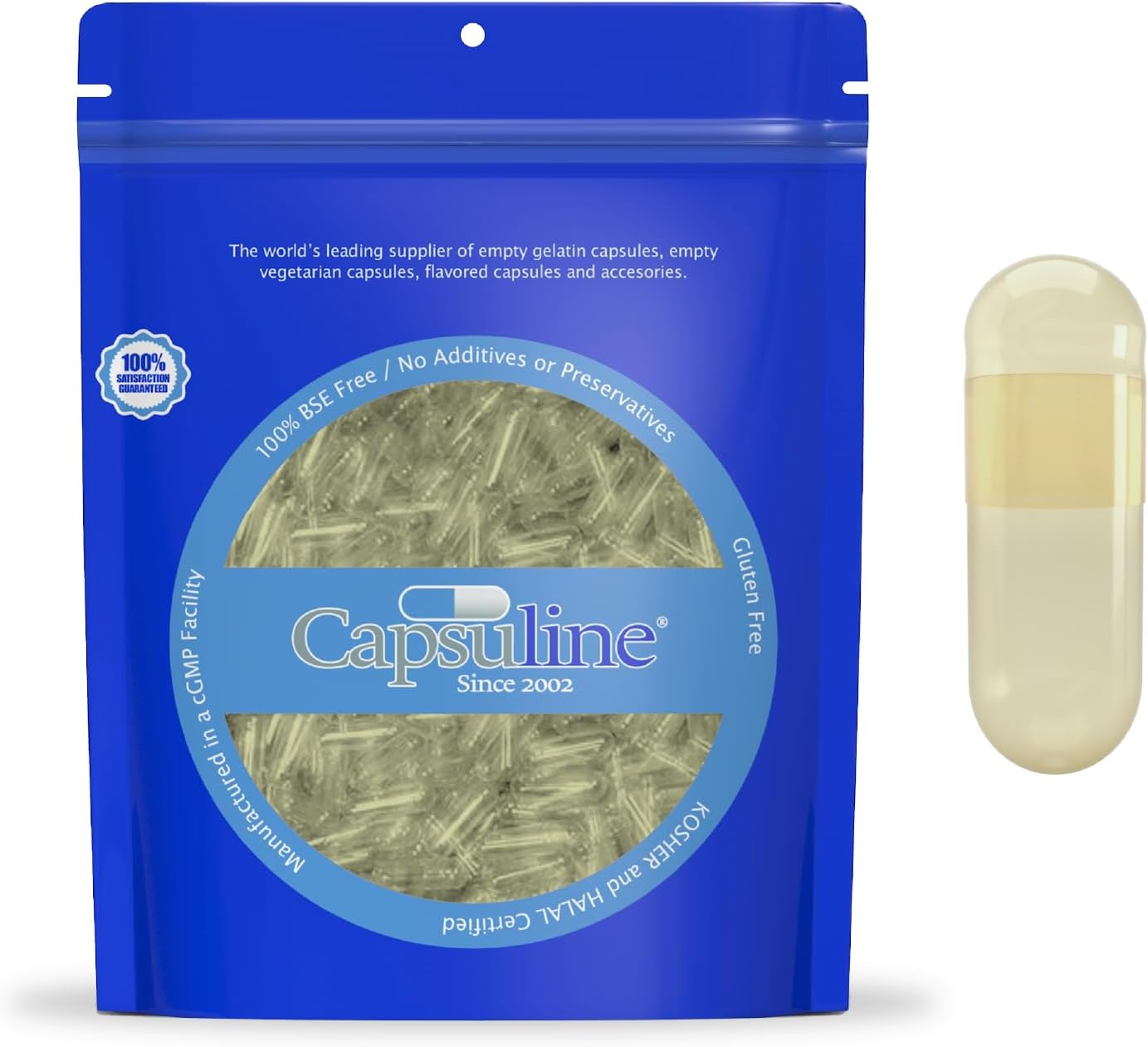 Capsuline Cápsulas Veganas Vacías Tamaño 00 - 5000 uds
