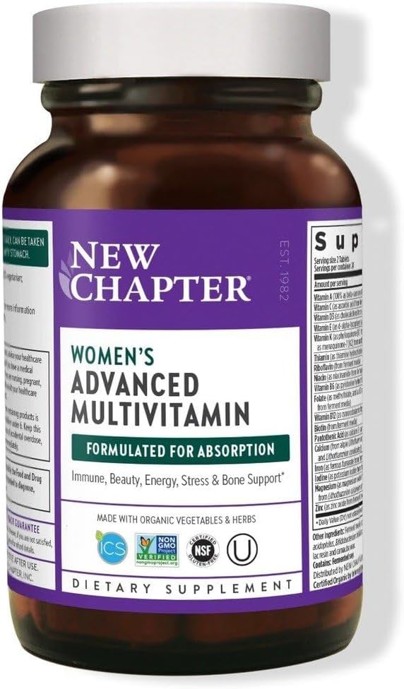 New Chapter Every Woman Multivitamínico para Mujeres - 48 comprimidos (Fermentado con Probióticos y Hierro)