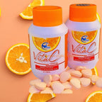 Vitamina C 1000mg Masticable - Apoyo Inmunológico y Piel Saludable - 60 Comprimidos - Elizkof Beauty