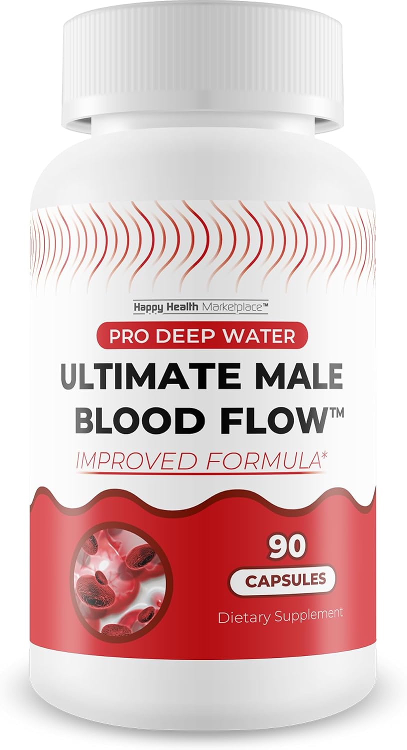 Pro Deep Water Ultimate Male Blood Flow - Fórmula Mejorada - Suplemento para el Flujo Sanguíneo Masculino