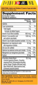 Airborne Vitamina C 1000mg (per serving) Berry Chewable - 32 Count