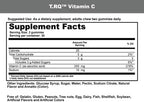T.RQ Vitamin C Gummy (Complemento Alimenticio), Naranja Natural, 60 unidades