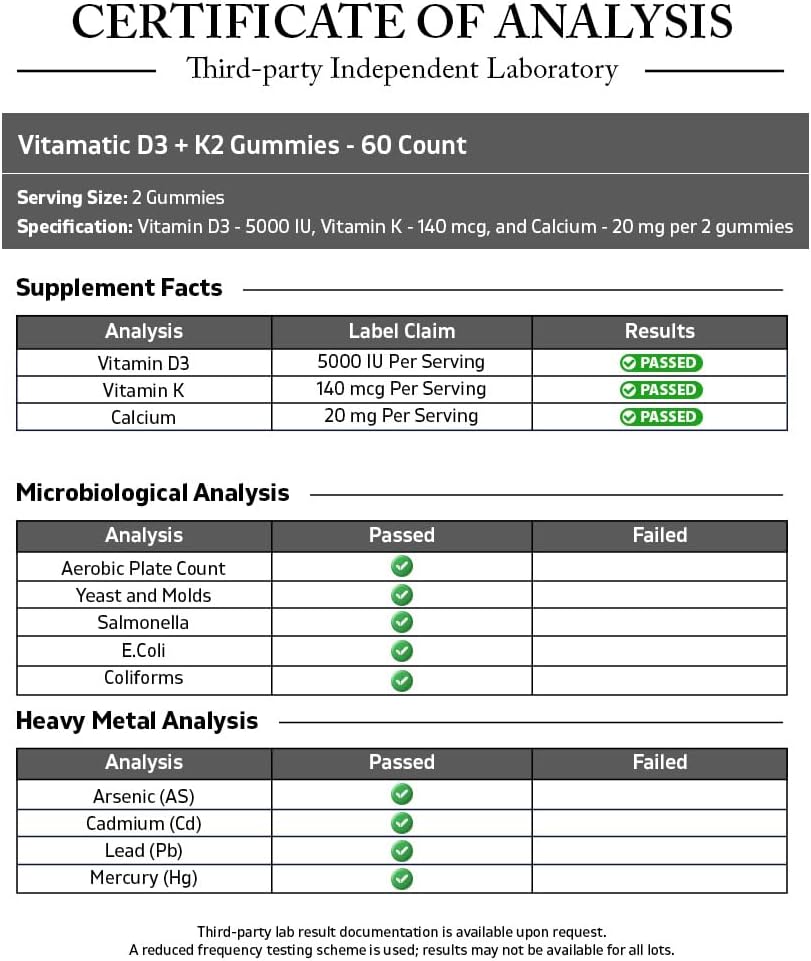 Vitamatic Vitamina D3 + K2 Gominolas – 60 unidades