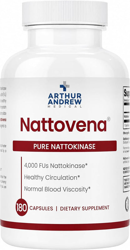 Arthur Andrew Medical Nattovena Nattokinasa 4000 FU 180 Cápsulas – Image 1