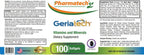 Multivitamínico para Mayores de 60 con Vitaminas y Minerales, para Mujeres y Hombres, con Vitamina B12, Fácil de Tragar, 100 Cápsulas Blandas - Pharmatech