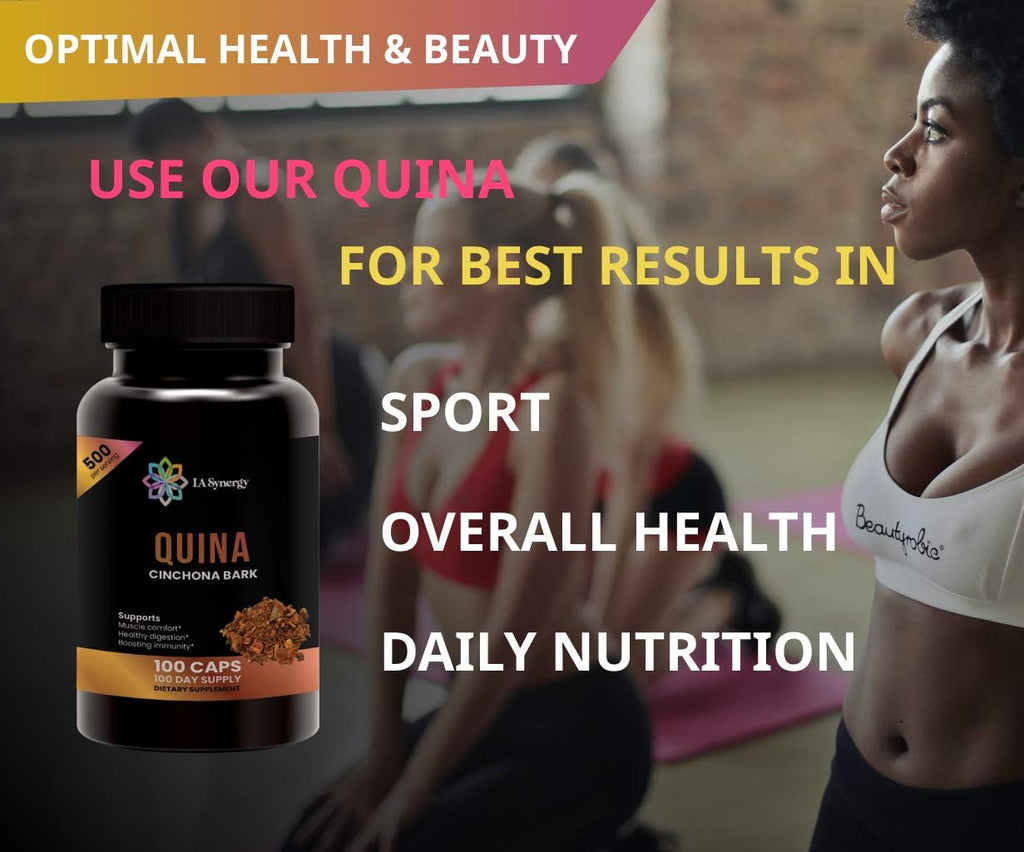 Cápsulas de Quina (Cinchona) 500mg - 100 Cápsulas Vegetales