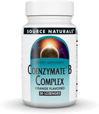 Source Naturals Coenzymate B Complex – Complejo B Coenzimado, 120 Comprimidos Sabor Naranja