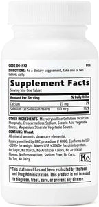 GNC Selenio 100mcg | 100 Comprimidos Vegetarianos
