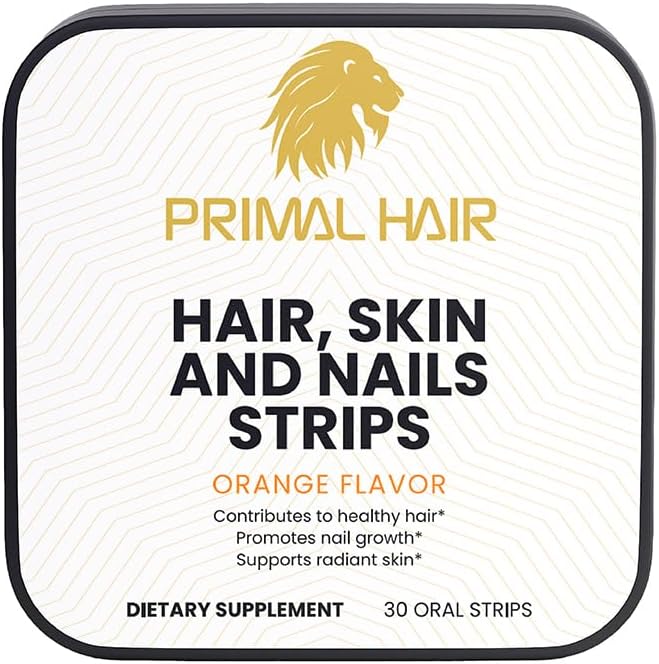 Primal Hair Biotina 5000mcg Tiras Orales Sublinguales – 30 Unidades