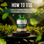 Vitamina B12 Metilcobalamina 1000 mcg – 60 Cápsulas Veganas con Espirulina, Wheatgrass, Remolacha y Amla