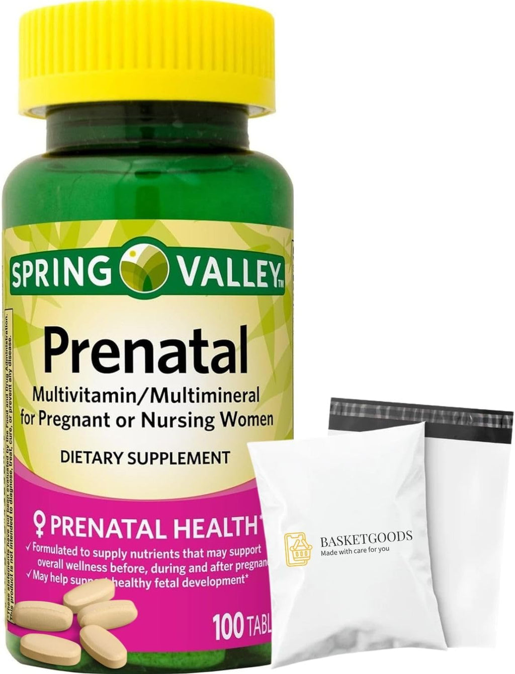 Spring Valley Multivitamínico Prenatal para Mujeres - 100 Comprimidos