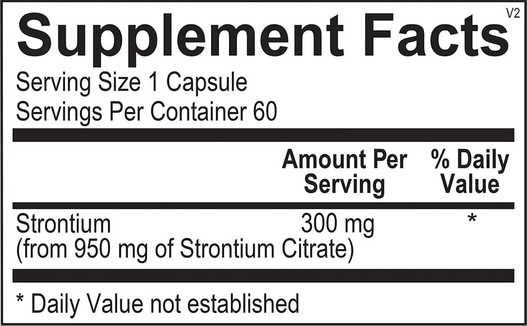 The Source Matters Super Strontium Boost, 60 Cápsulas