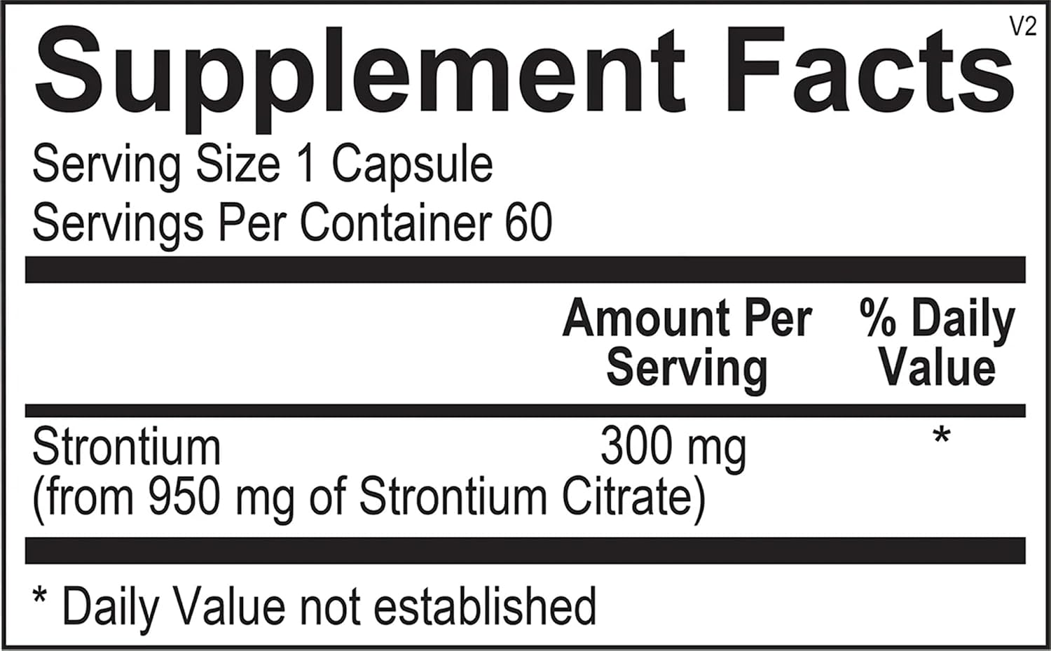 The Source Matters Super Strontium Boost, 60 Cápsulas