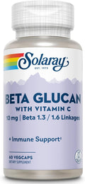 Solaray Beta Glucan with Vitamin C, 60 Vegetable Capsules