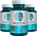 NEURIVA Plus Complemento Alimenticio para el Cerebro, Memoria y Concentración con Fosfatidilserina y Neurofactor, Vitaminas B6 y B12, 90 Cápsulas (3 Envases de 30)