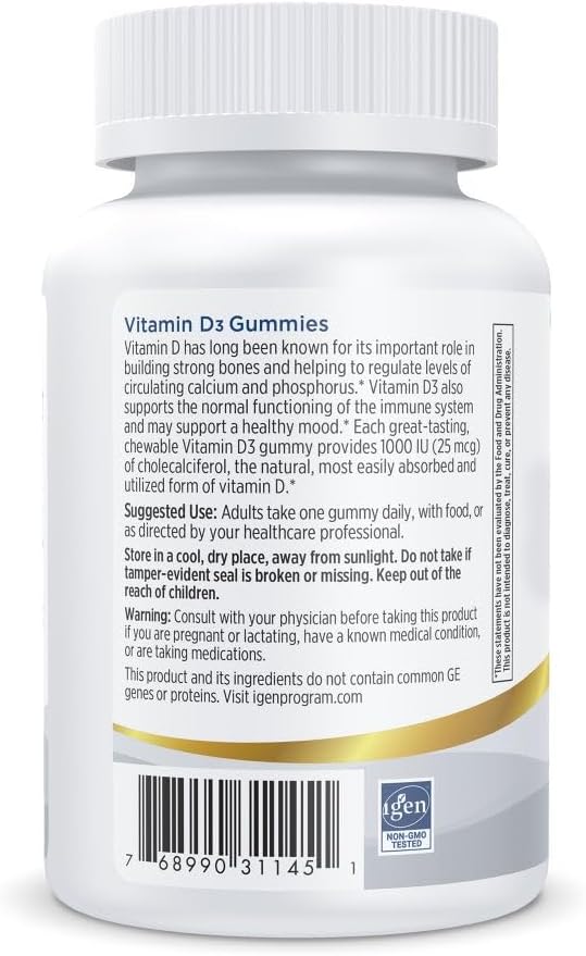 Nordic Naturals Pro Vitamina D3 Gomitas, Wild Berry - 60 Gomitas - 1000 UI