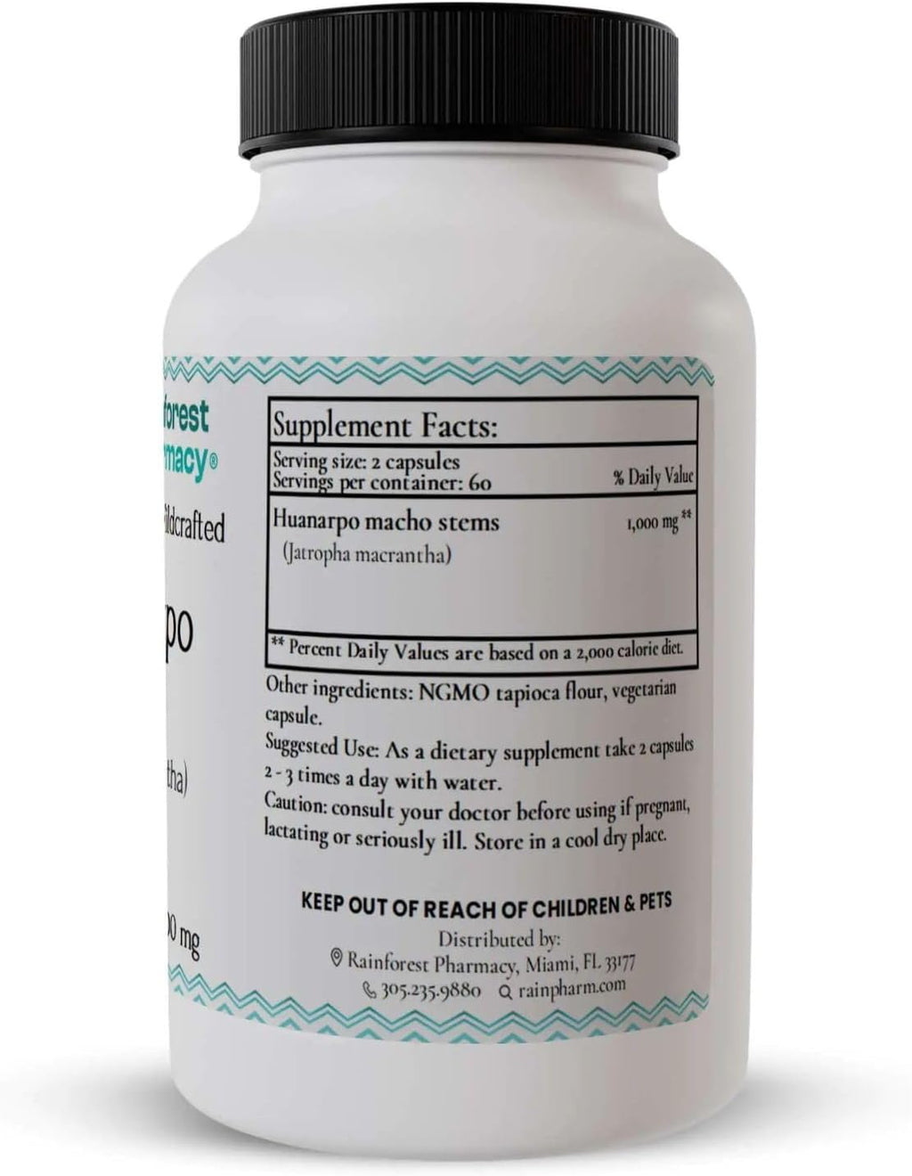 Huanarpo Macho Cápsulas 500mg - 100 Cápsulas Vegetales
