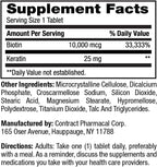 Earth's Splendor Biotina 10.000 μg + Queratina 25 mg