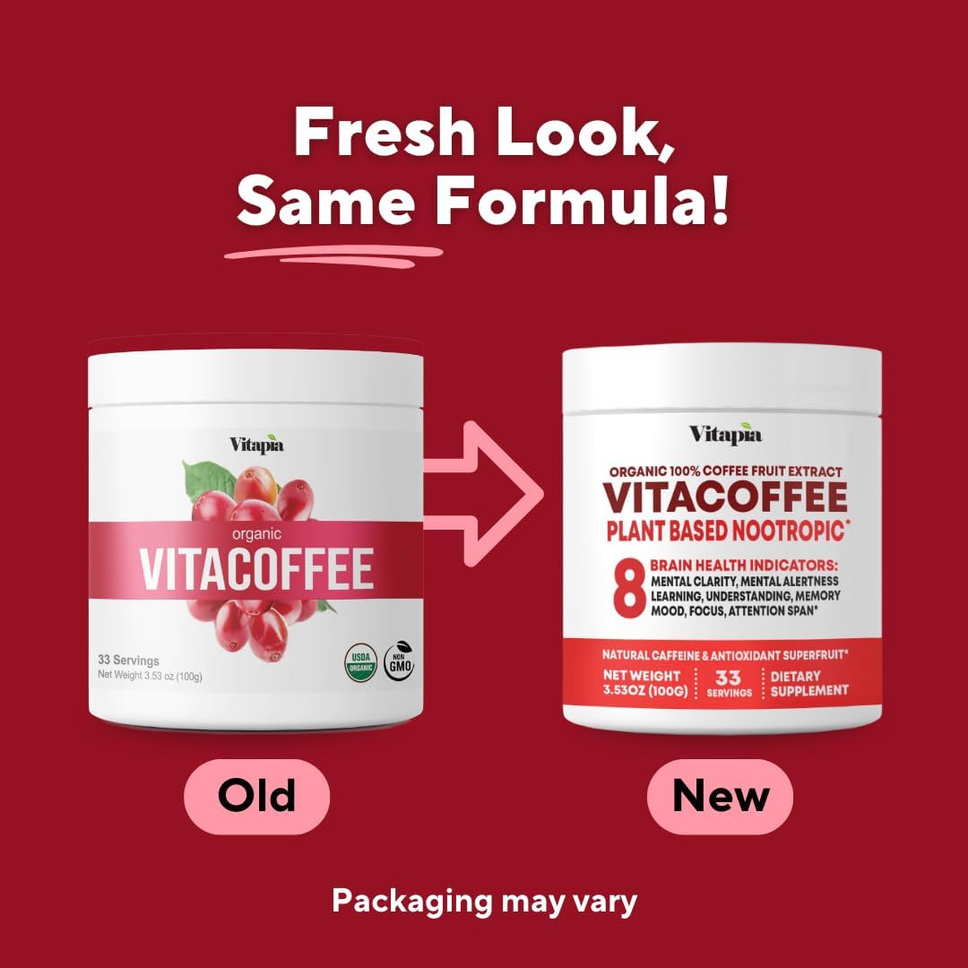 Vitacoffee Polvo de Fruta de Café con Cafeína - 100g (33 Días)