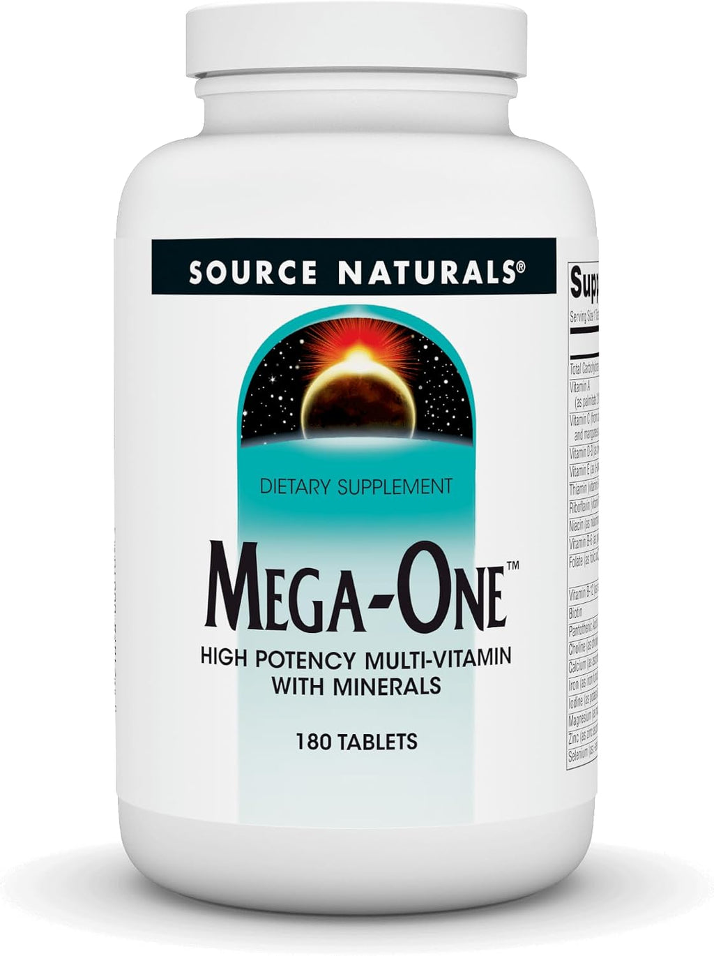 Source Naturals Mega-One Multivitamin with Minerals - 180 Tablets