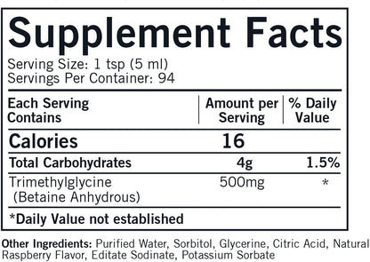 Kirkman TMG (Trimetilglicina) Líquido, 473 ml – Image 2