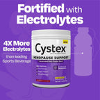 Cystex Menopause Support Powder - Mezcla en polvo con electrolitos para el apoyo diario durante la menopausia - Sabor a bayas - 15 porciones