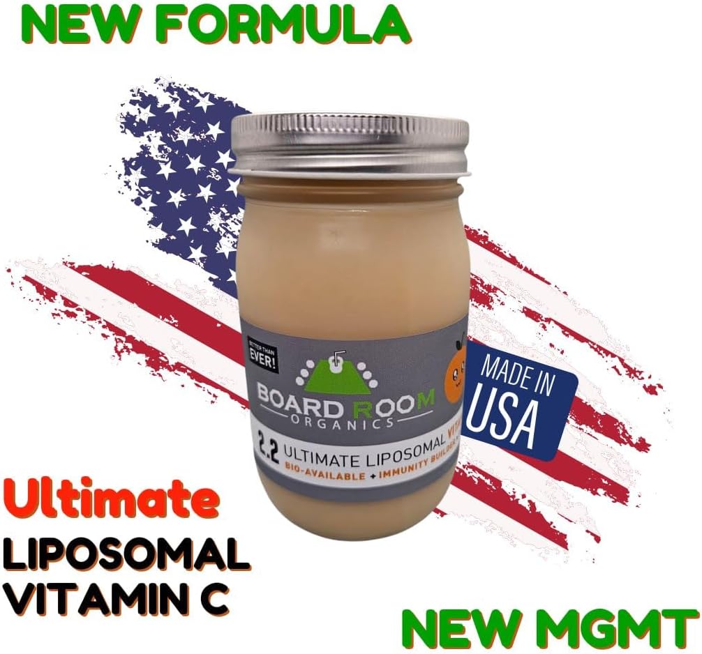 Board Room Organics Vitamina C Liposomal 3000 mg por porción – 473 ml (16 oz)