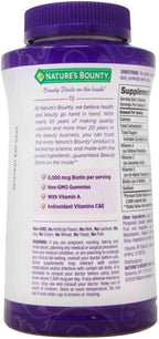 Nature's Bounty Hair, Skin & Nails Rapid Gummies con Biotina y Argán - 230 Gominolas