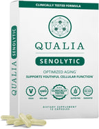 Qualia Senolytic - Suplemento Senolítico con Fisetina, Quercetina y Piperlongumina