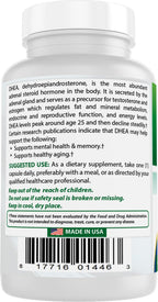 Best Naturals DHEA 100 mg - 60 Cápsulas