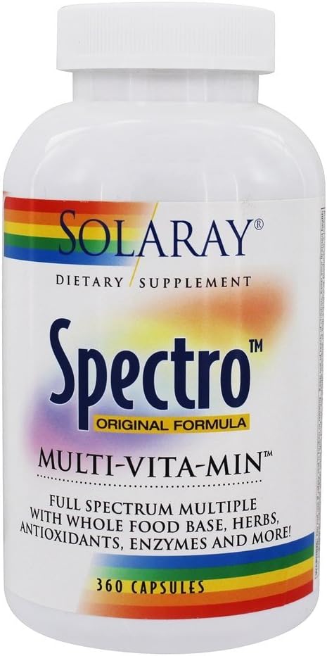 Solaray - Spectro Multivitamínico - 360 Cápsulas
