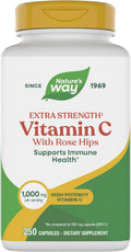 Nature's Way Vitamin C con Escaramujo Extra Fuerte - 1000 mg por dosis - 250 cápsulas