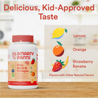 SmartyPants Kids Multivitamin Gummies - Omega 3, Vitaminas D3, C, B12, B6, A, K, Zinc y Biotina - 120 Gomitas (30 Días)