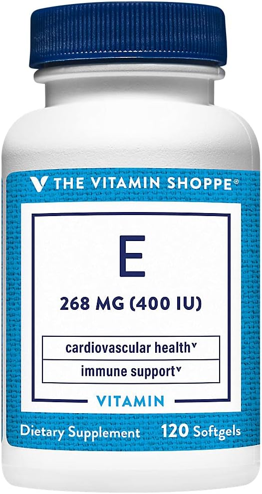 The Vitamin Shoppe Vitamina E 400 UI - 120 Cápsulas Blandas