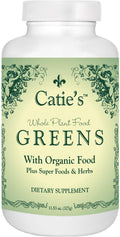 Catie's Organic Greens - Súper Verdes Orgánicos - 45 Ingredientes - Vegano - Sin OMG - 340 g (30 Raciones)