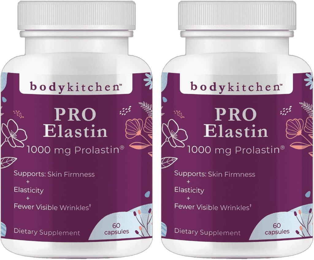Body Kitchen Pro Elastina Pura Marina 1000mg, 120 Cápsulas (2 Envases)
