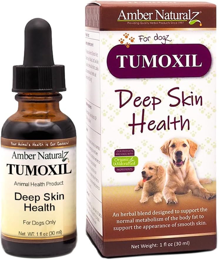 Amber NaturalZ Tumoxil Deep Skin Health Suplemento Herbal para Perros y Cachorros - 30 ml
