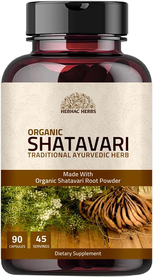 Shatavari Cápsulas 1000mg – 90 Cápsulas Veganas – Complemento Ayurvédico para la Mujer