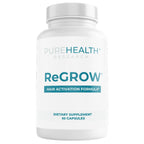 PUREHEALTH RESEARCH ReGrow - Suplemento Capilar con Biotina, Colágeno y Queratina - 60 Cápsulas