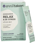 WellTaken Ashwagandha Relax & De-Stress Powder - Limón y Lavanda - 14 sobres